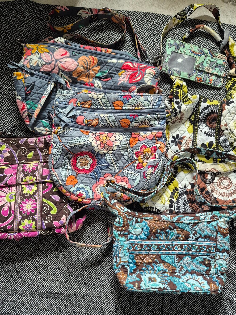 Vera Bradley Bundle - 5 Purses,1 Wallet